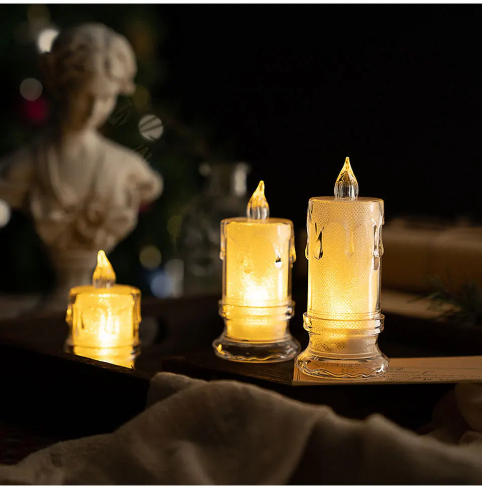 🕯Flameless LED Candle Light – Create the Perfect Ambiance Anywhere
Transform any setting with the warm, flickering glow of our Flameless LED Candle Lamp. Designed to bring romance, relaxation, and elegance without the worry of open flames