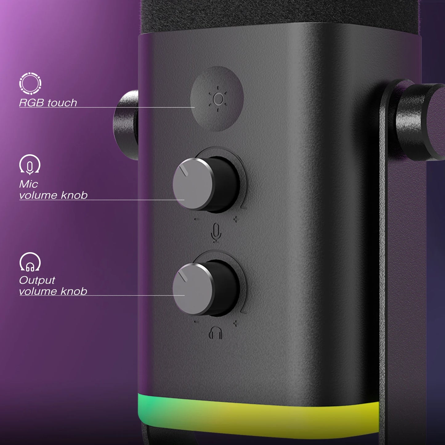 LED Dynamic Microphone