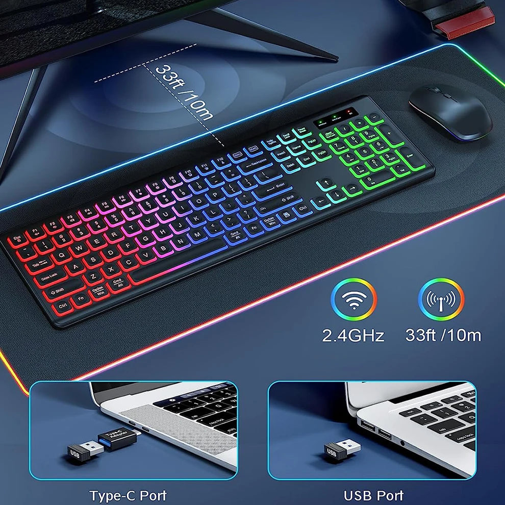 Keyboard and Mouse Wireless Combo
