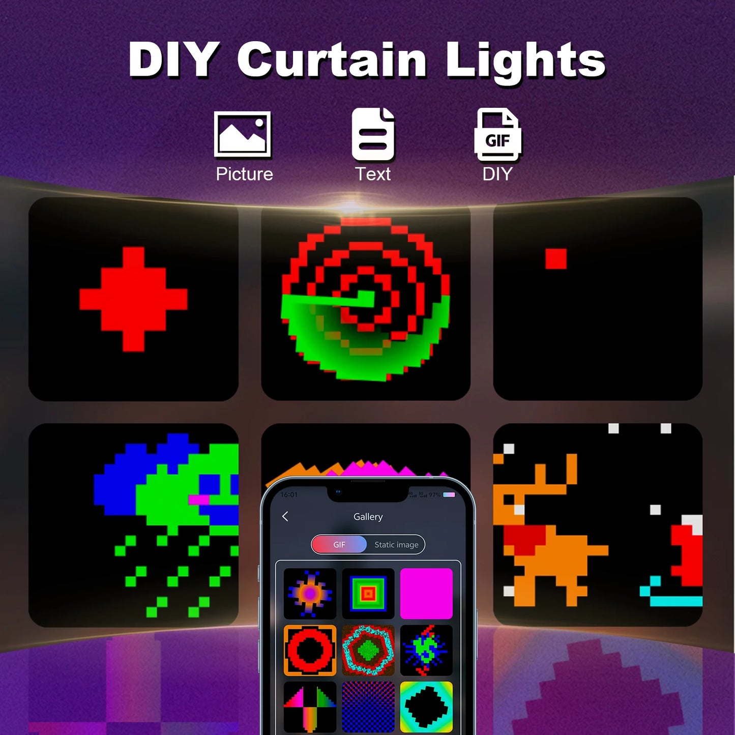 Smart Curtain Lights