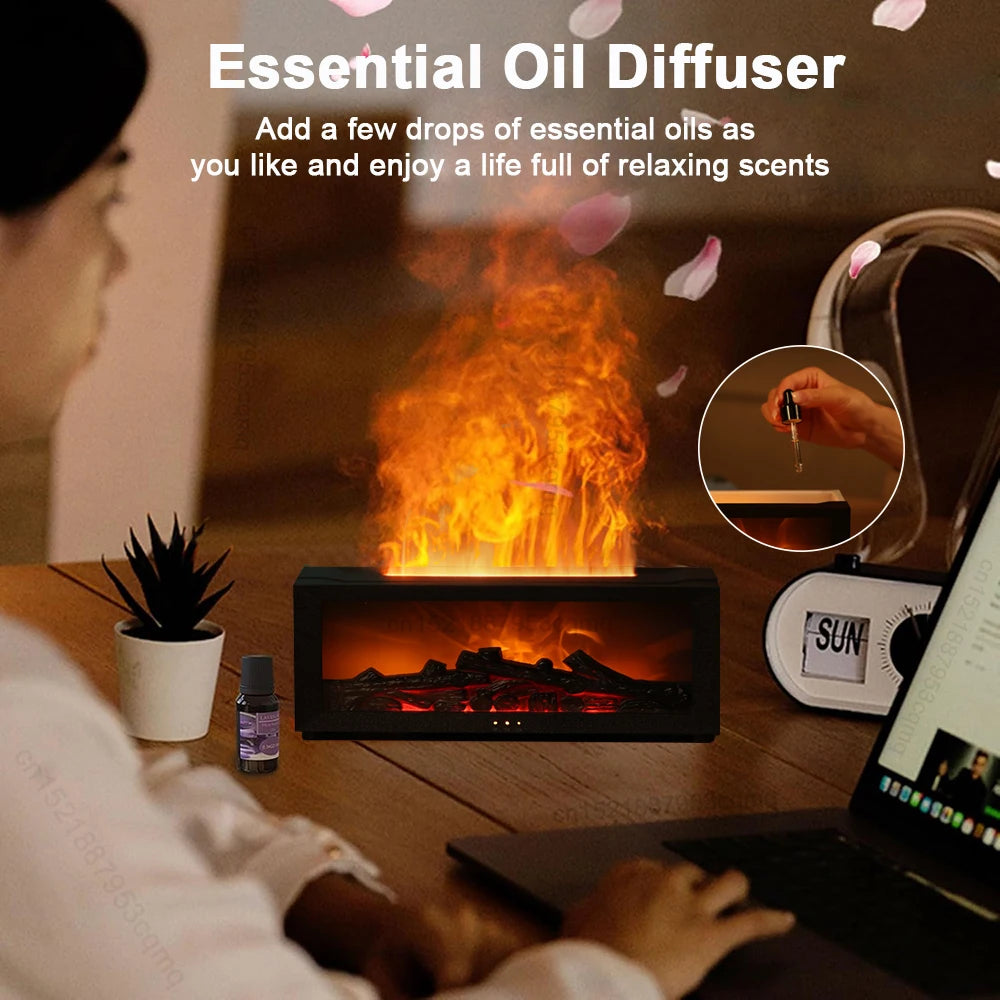 🔥🌈⭐️ Air Humidifier & Essential Oil Diffuser
Transform your space with the perfect blend of relaxation and style. This Flame Aroma Humidifier not only adds soothing moisture to the air but also creates a warm, flame-like glow for a cozy atmosphere.