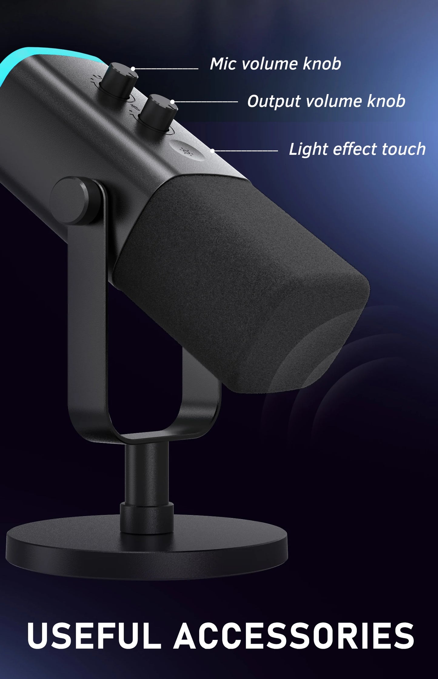 LED Dynamic Microphone