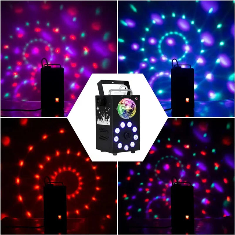 ๐ 700W Remote Control Fog Machine with RGB LED Lights โ Party & Event Essential ๐
Take your party or event to the next level with our powerful 700W Fog Machine with RGB 3-in-1 LED Lights. Perfect for clubs, weddings, concerts, bars, DJ setups, and stag