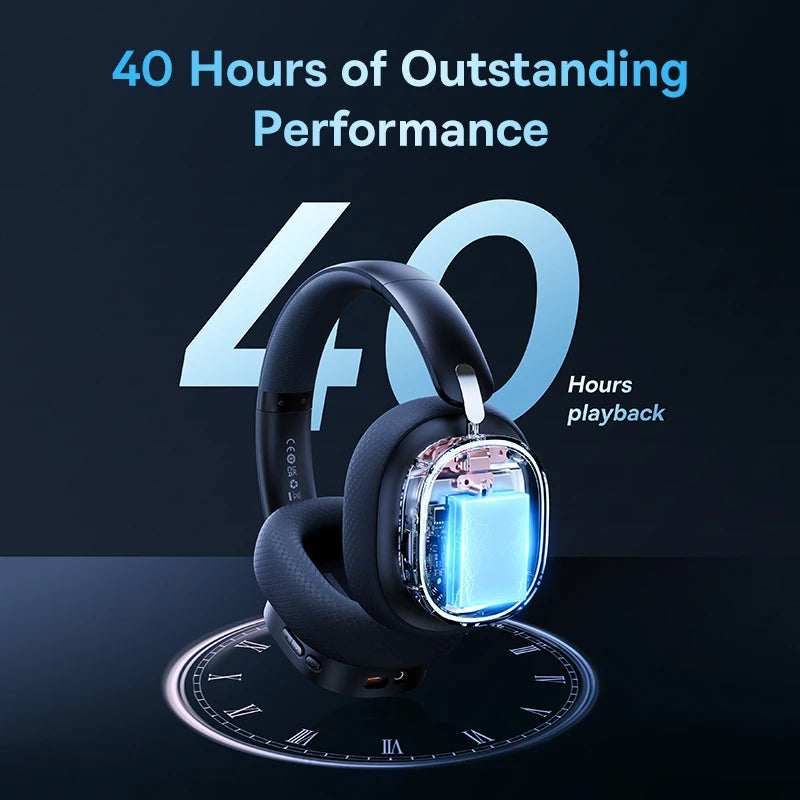 🎧 Baseus GH02 Gaming Wireless Headphone with Mic Over-Ear Headphones Bluetooth 5.3 40mm Driver 2.4G/Wireless/Cable R🔴G🟢B🔵 Headsets