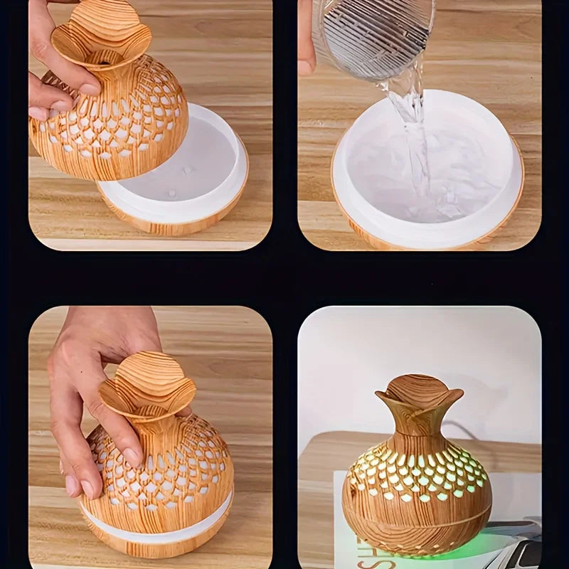 Wooden Vase LED Diffuser