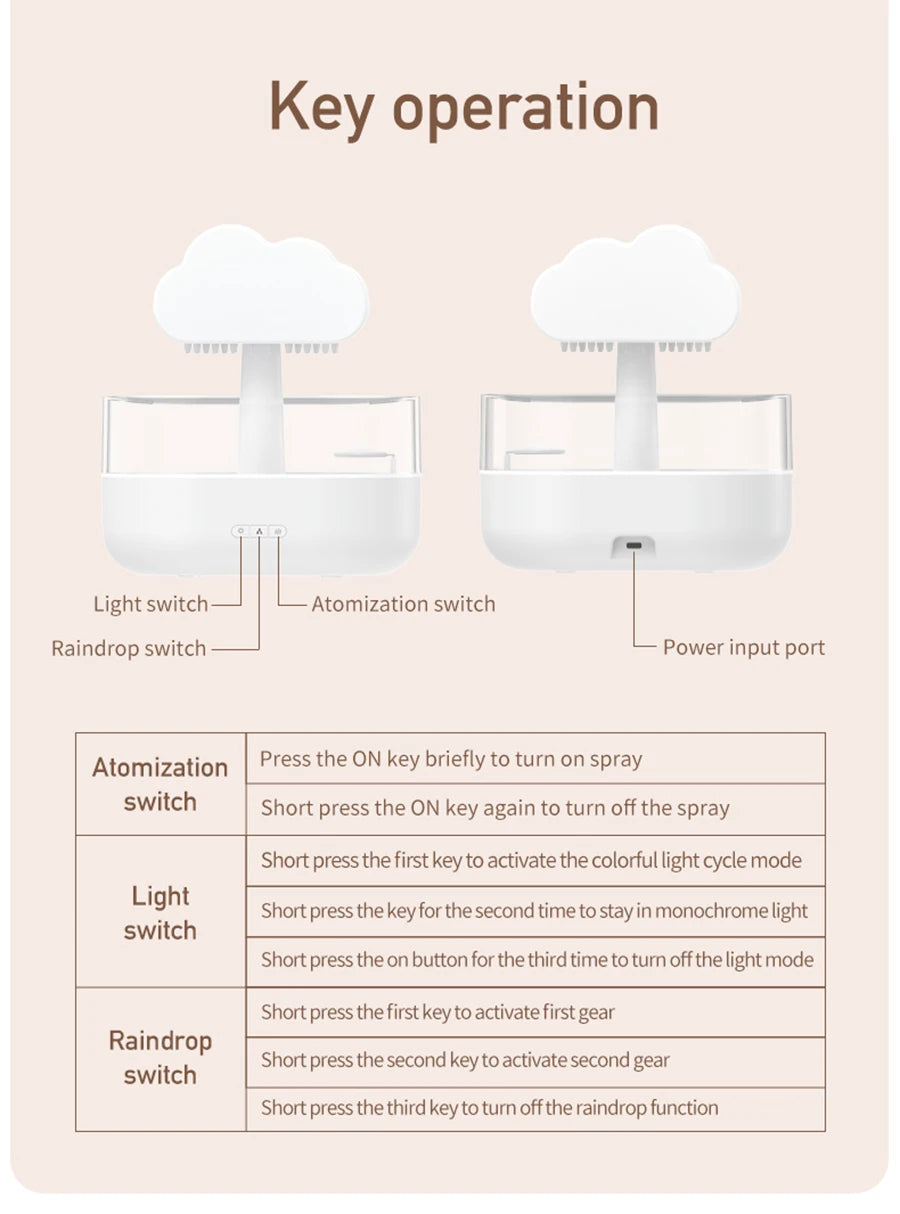 Rain Cloud Raindrop Diffuser