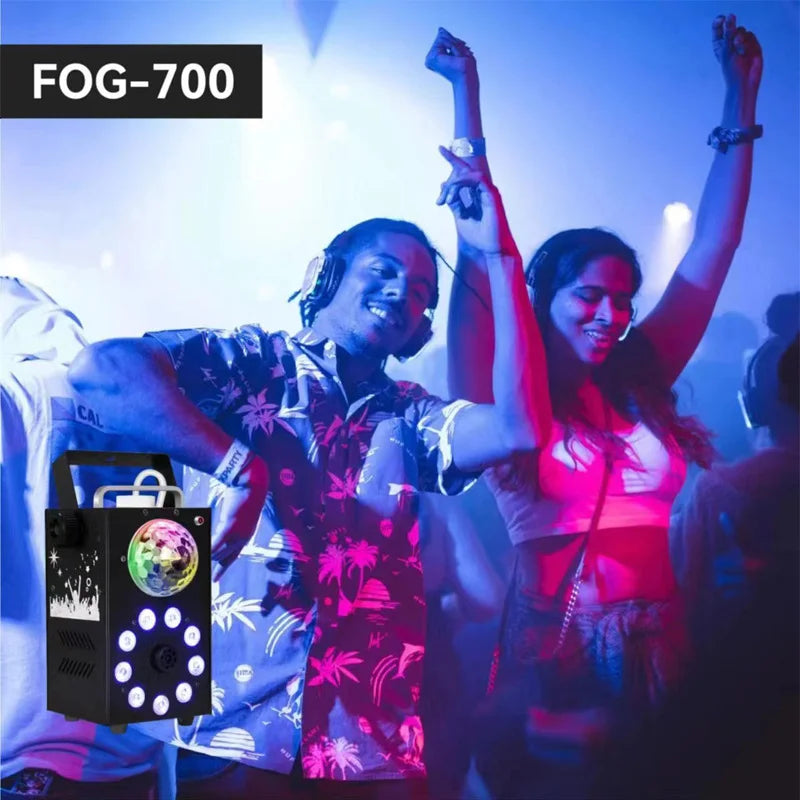 ๐ 700W Remote Control Fog Machine with RGB LED Lights โ Party & Event Essential ๐
Take your party or event to the next level with our powerful 700W Fog Machine with RGB 3-in-1 LED Lights. Perfect for clubs, weddings, concerts, bars, DJ setups, and stag