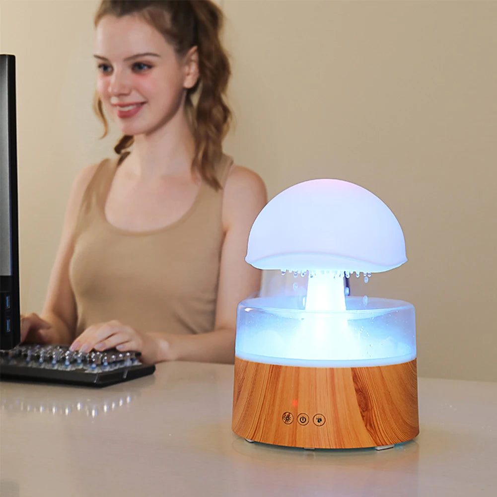 🌙🌧 Raining Humidifier Diffuser – Relax, Recharge & Sleep Better 💤 😴
