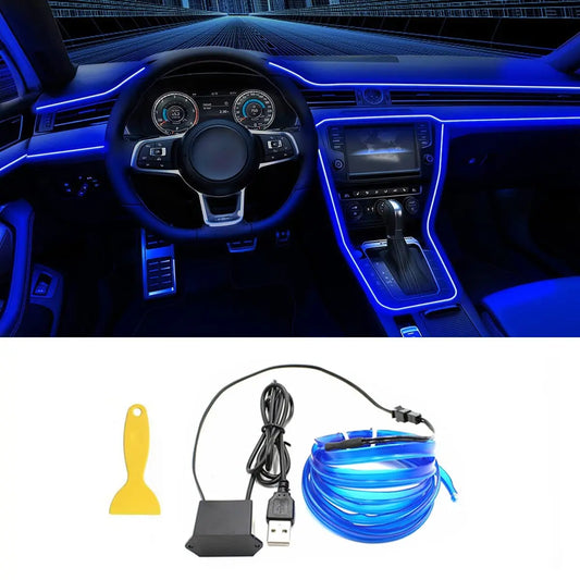 ✨️🌈5M Car Interior LED Strip Light – Flexible Neon EL Wire for DIY Auto Decoration & Party Vibes
Transform your ride into a glowing masterpiece