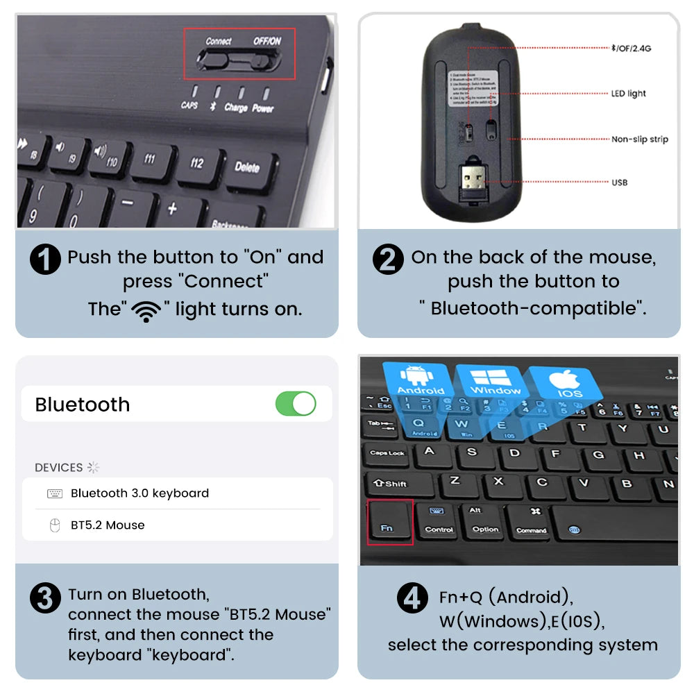 Keyboard and Mouse (Bluetooth)