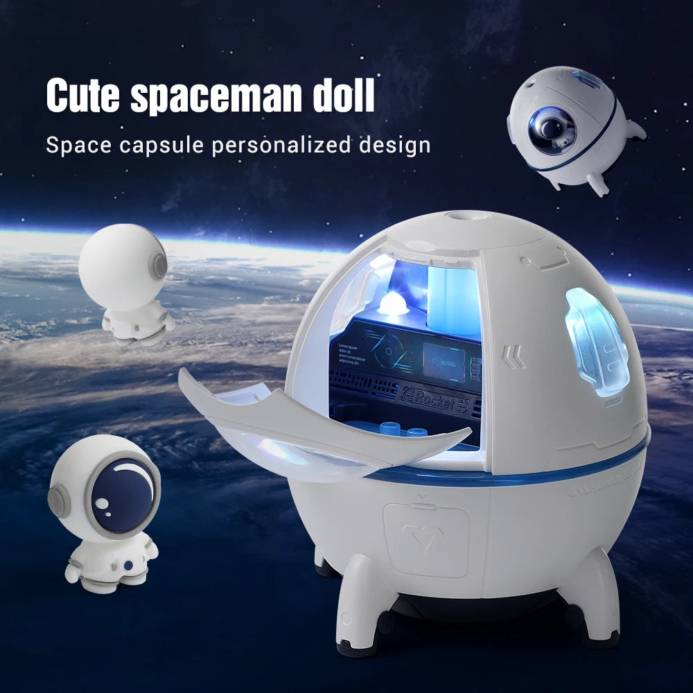 LED Space Capsule Diffuser with Astronaut