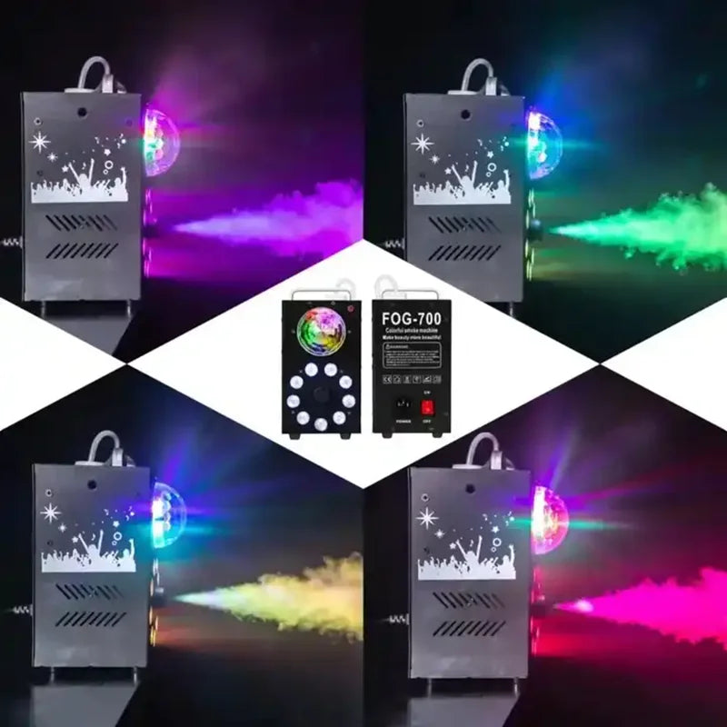 ๐ 700W Remote Control Fog Machine with RGB LED Lights โ Party & Event Essential ๐
Take your party or event to the next level with our powerful 700W Fog Machine with RGB 3-in-1 LED Lights. Perfect for clubs, weddings, concerts, bars, DJ setups, and stag