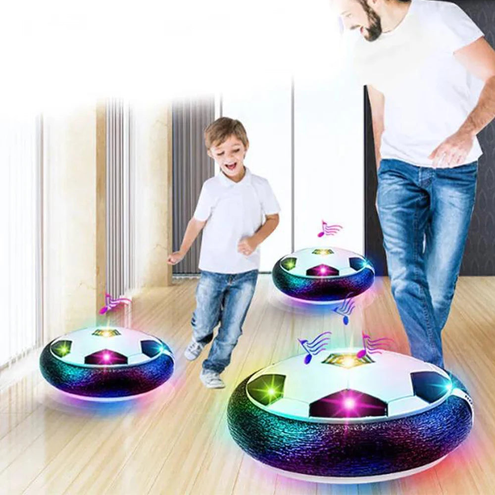 ⚽ Hover Soccer Ball with LED Lights & Music 🎶✨
Bring the excitement of soccer indoors and outdoors with this Electric Floating Football Toy – the perfect gift for kids who love fun, movement, and play!
🌟 Features:
Gliding Hover Design – Smoothly floa