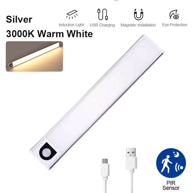 ✨ Ultra-Thin Rechargeable LED Smart Motion Sensor  Night Light ✨