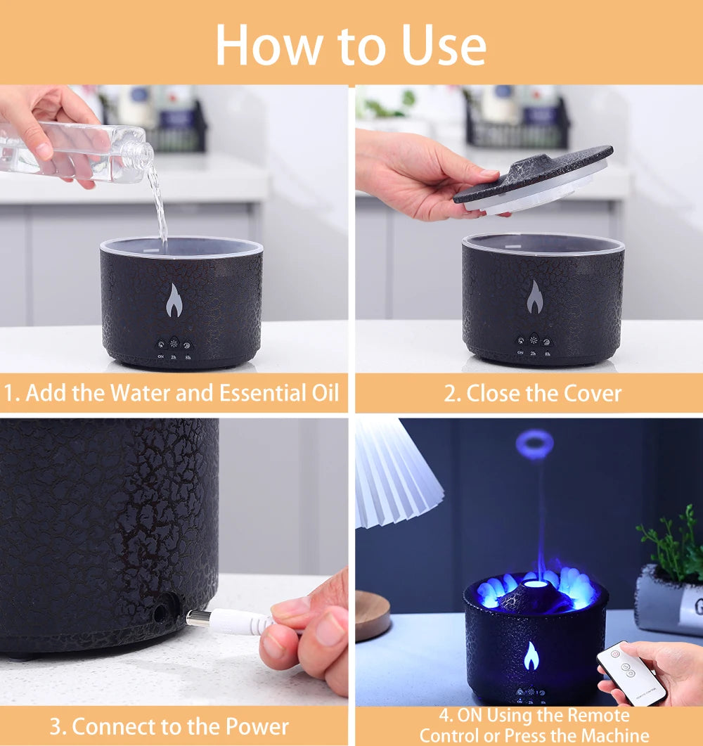 Volcano Fire Flame Diffuser