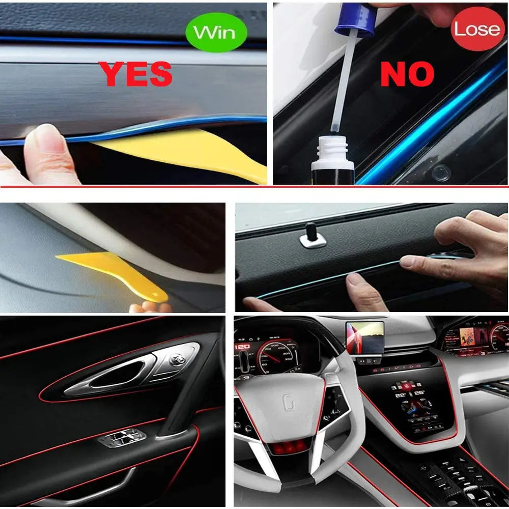 ✨️🌈5M Car Interior LED Strip Light – Flexible Neon EL Wire for DIY Auto Decoration & Party Vibes
Transform your ride into a glowing masterpiece