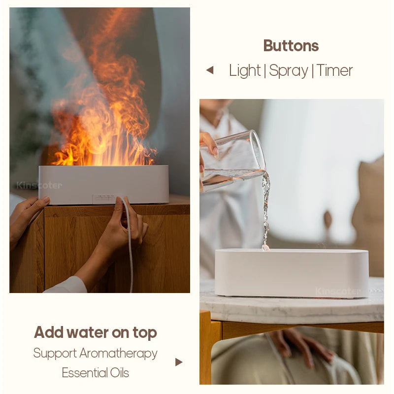Flame Fire Night Light