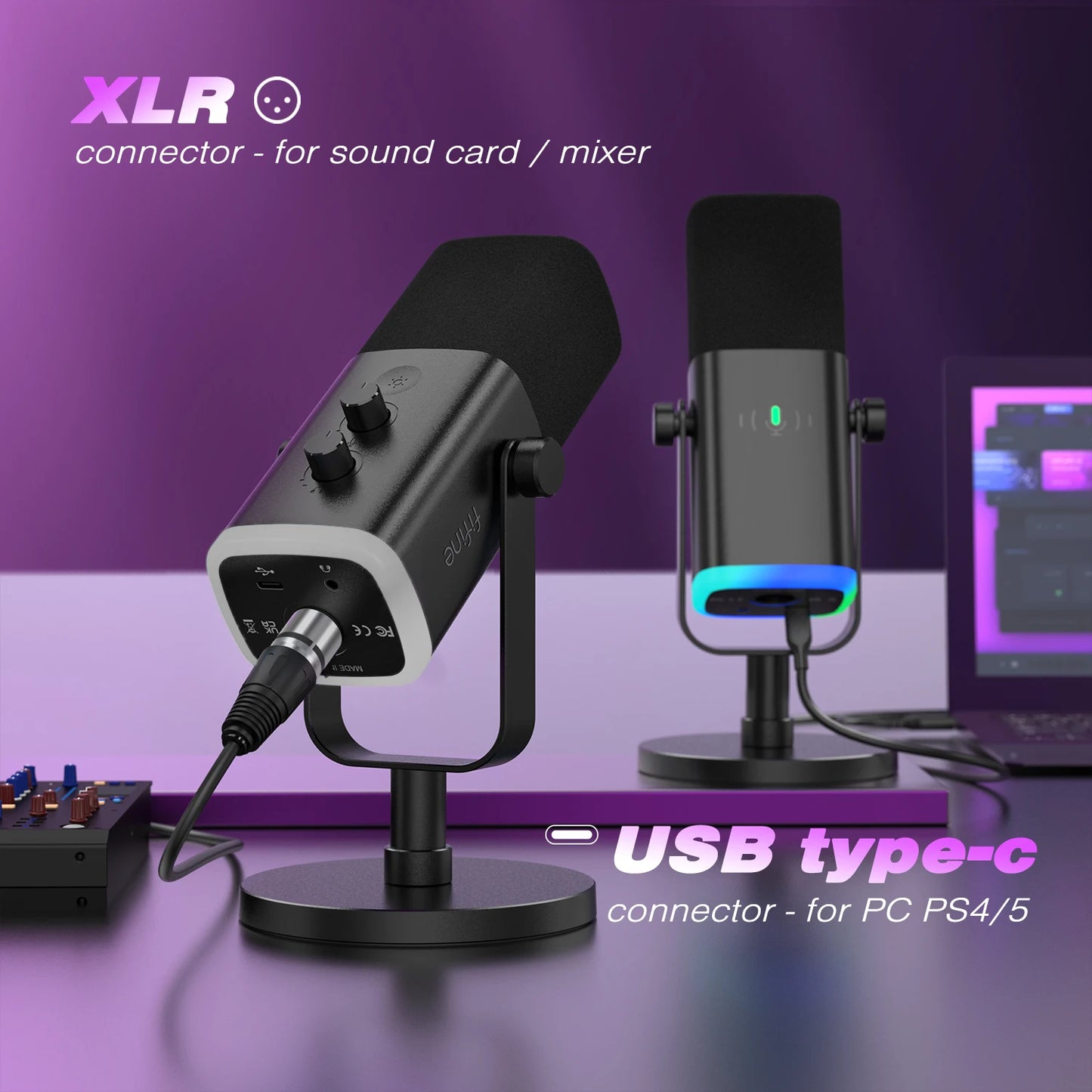 LED Dynamic Microphone