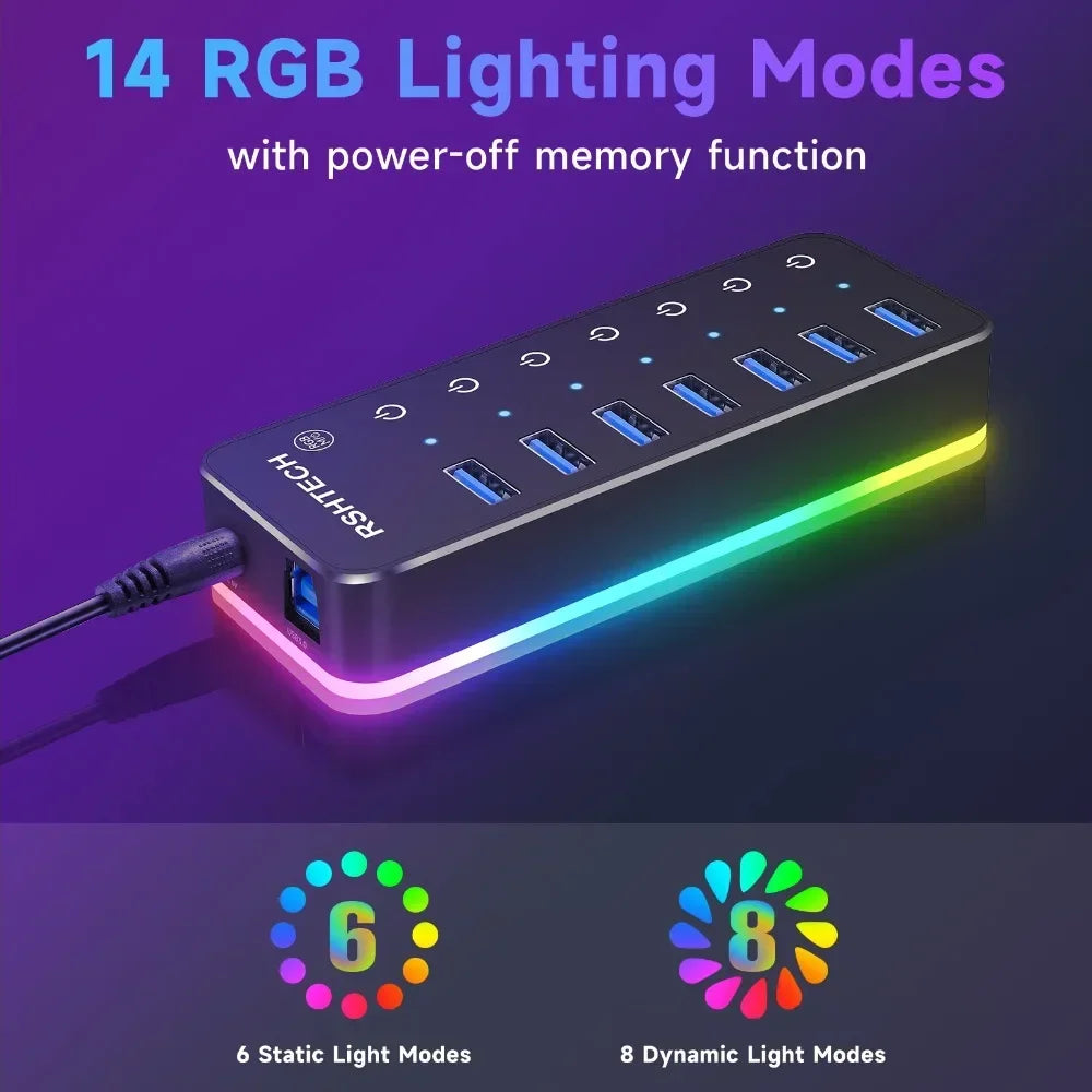7 Port USB Hub