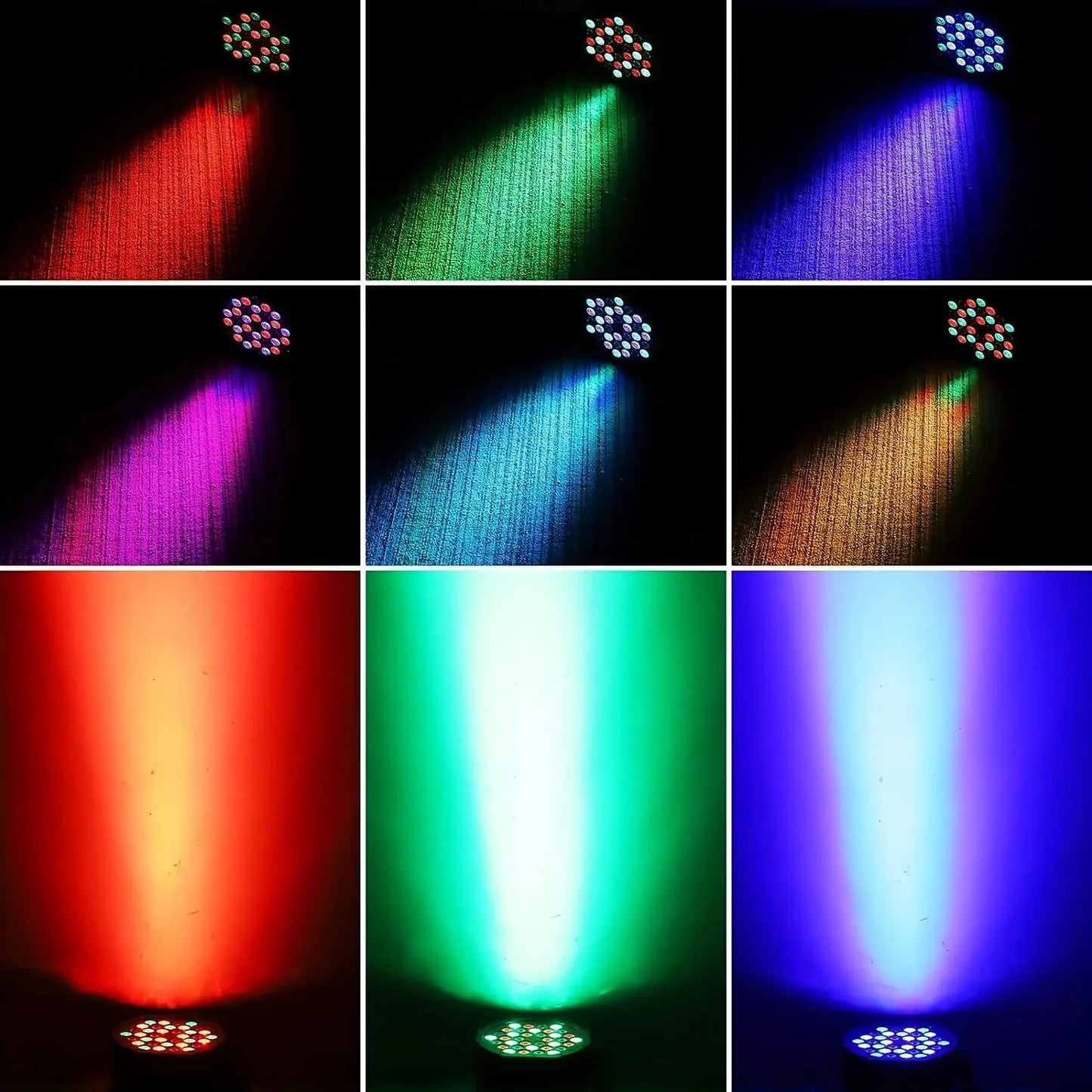 36 LED RGB Party Light Laser DJ Disco KTV Par Lamp DMX 512 Strobe Lighting Effect Sound Activated For Christmas Bar Club EU Plug