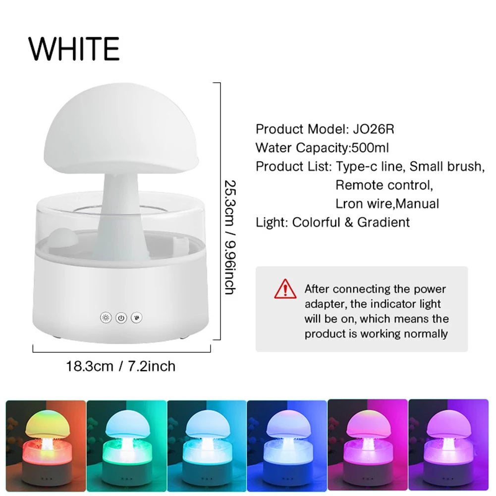 🌙🌧 Raining Humidifier Diffuser – Relax, Recharge & Sleep Better 💤 😴