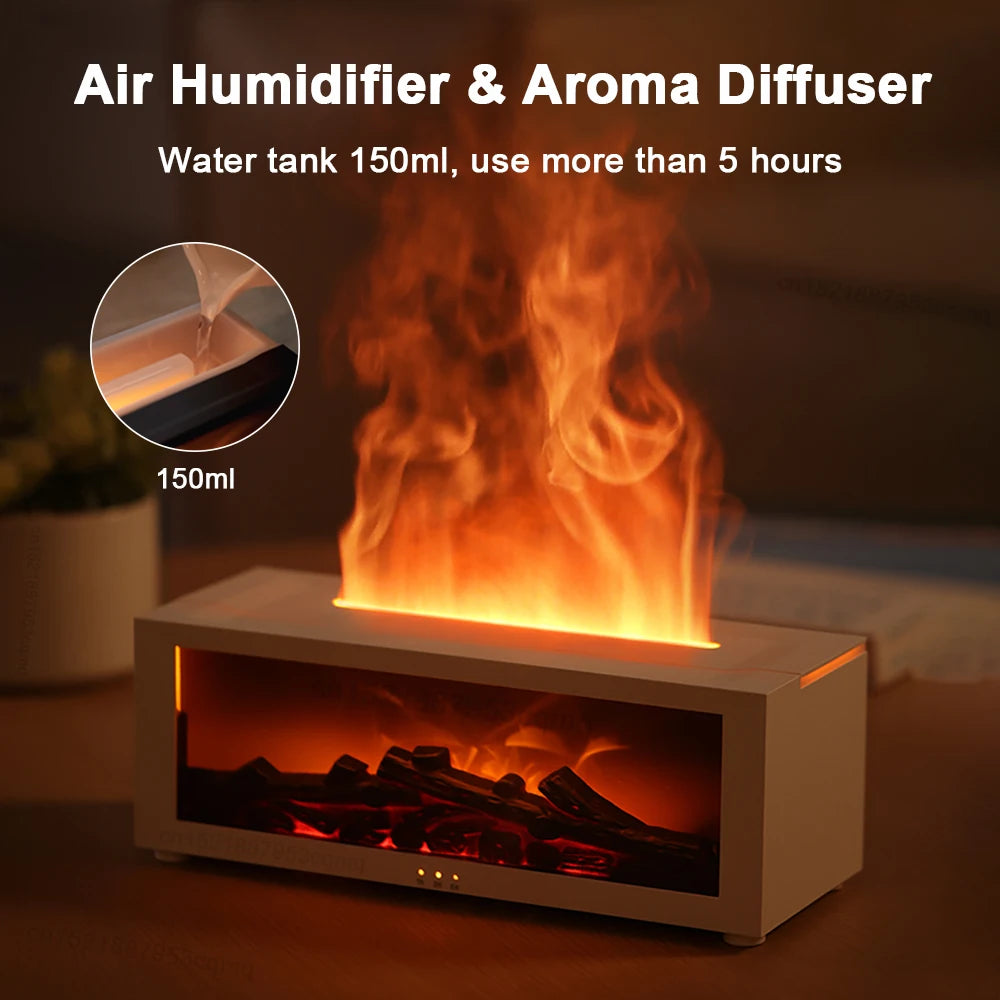 🔥🌈⭐️ Air Humidifier & Essential Oil Diffuser
Transform your space with the perfect blend of relaxation and style. This Flame Aroma Humidifier not only adds soothing moisture to the air but also creates a warm, flame-like glow for a cozy atmosphere.