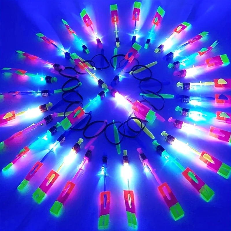 ✨️ Flying LED Rockets with- slingshot action fun!”