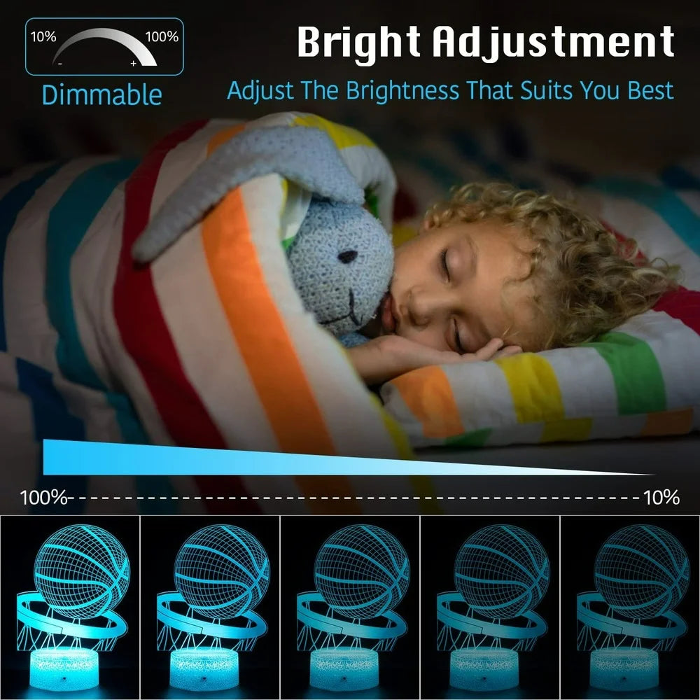 Basketball LED Lamp with Remote Control and Smart Touch