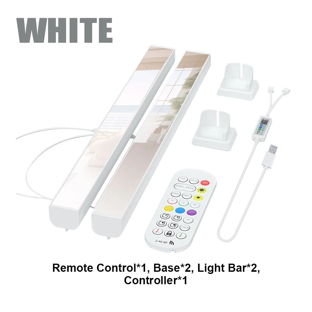 LED Light A Pair R🔴G🟢B🔵 Room Decor Abyss Lamp Bluetooth Ambient Night Light Desktop Mood Lighting for TV PC Gaming Backlight