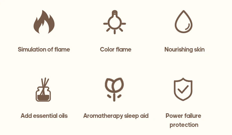 Flame Fire Night Light
