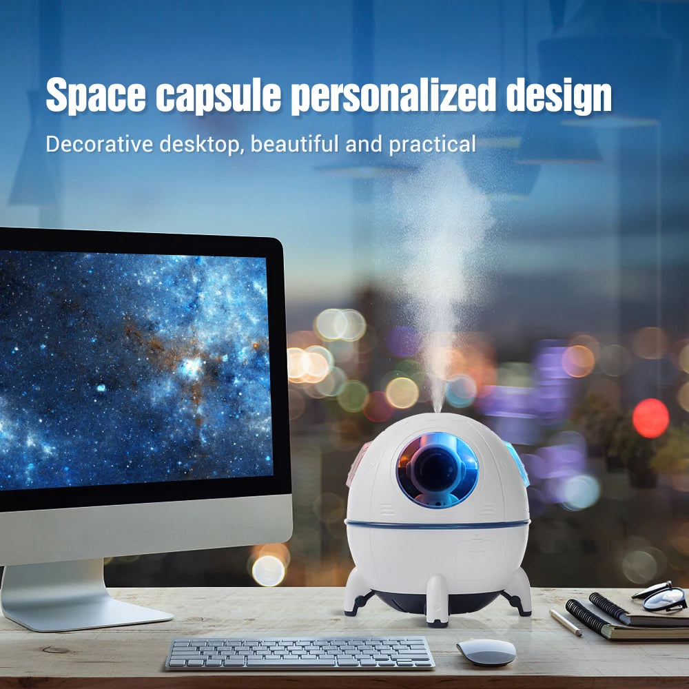 LED Space Capsule Diffuser with Astronaut