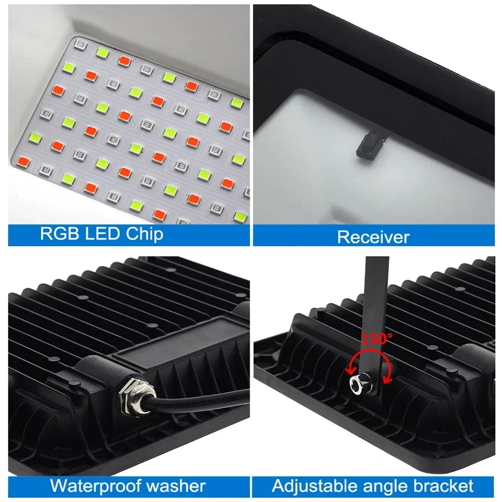 LED RGB Floodlight Reflector – Brilliant Outdoor Lighting for Every Occasion