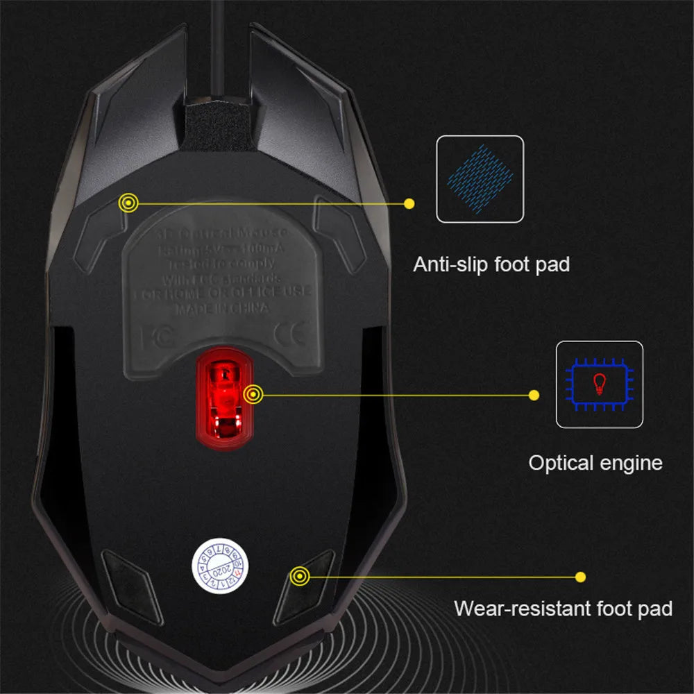 USB Wired LED Mouse