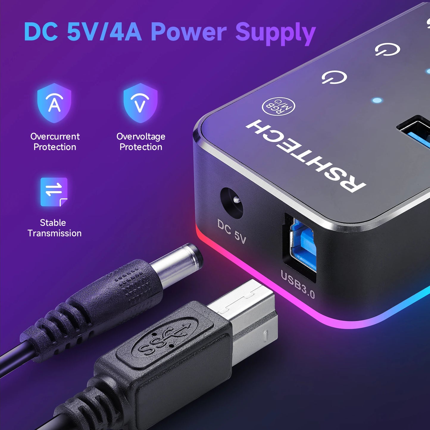 7 Port USB Hub