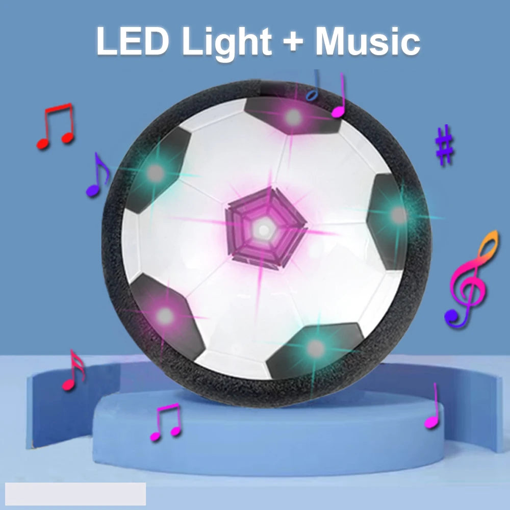 ⚽ Hover Soccer Ball with LED Lights & Music 🎶✨
Bring the excitement of soccer indoors and outdoors with this Electric Floating Football Toy – the perfect gift for kids who love fun, movement, and play!
🌟 Features:
Gliding Hover Design – Smoothly floa