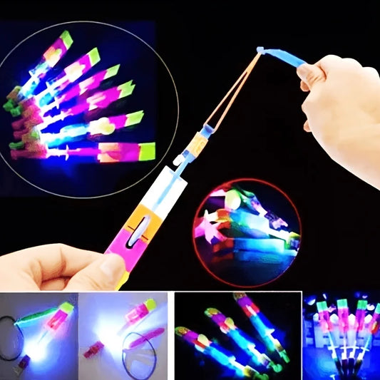 ✨️ Flying LED Rockets with- slingshot action fun!”