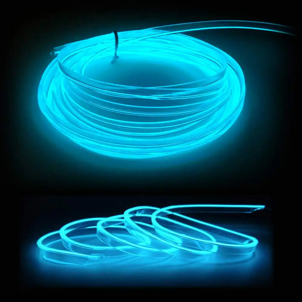 ✨️🌈5M Car Interior LED Strip Light – Flexible Neon EL Wire for DIY Auto Decoration & Party Vibes
Transform your ride into a glowing masterpiece