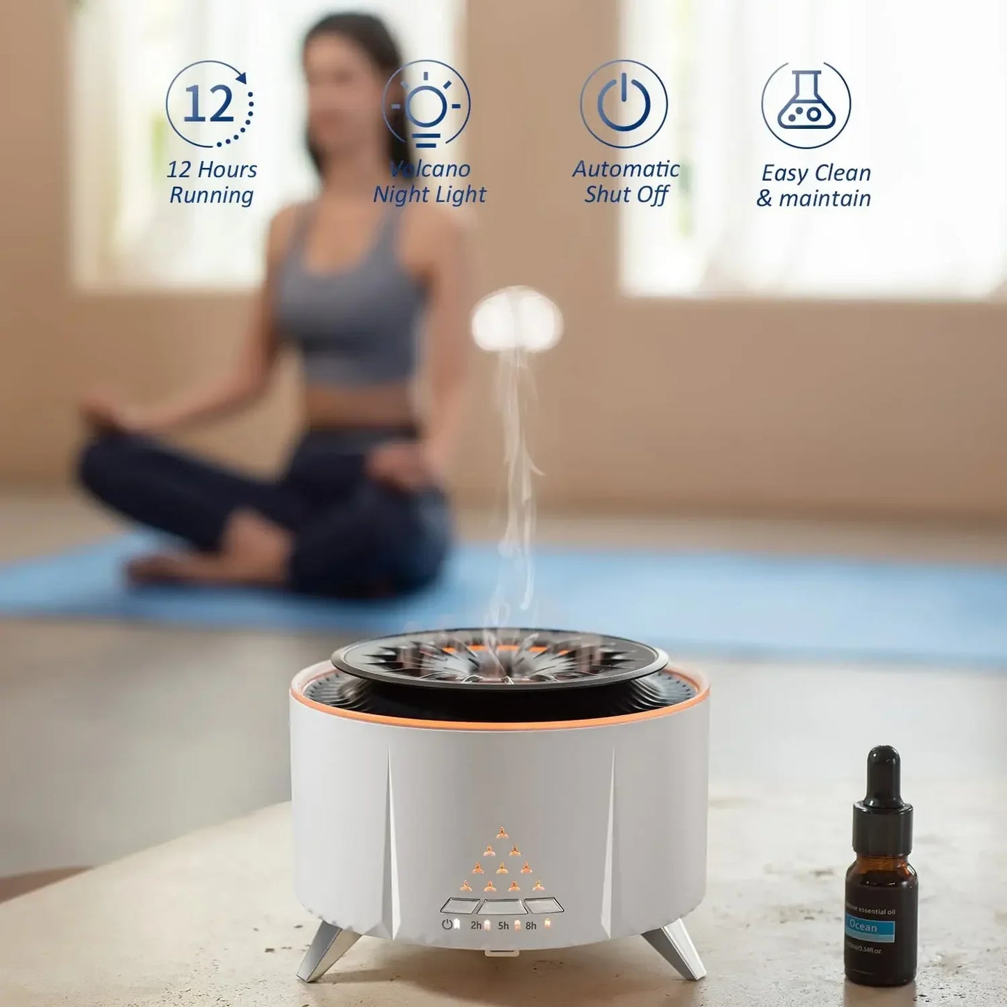 🌊 Jellyfish Mist Aromatherapy Diffuser – 350ML