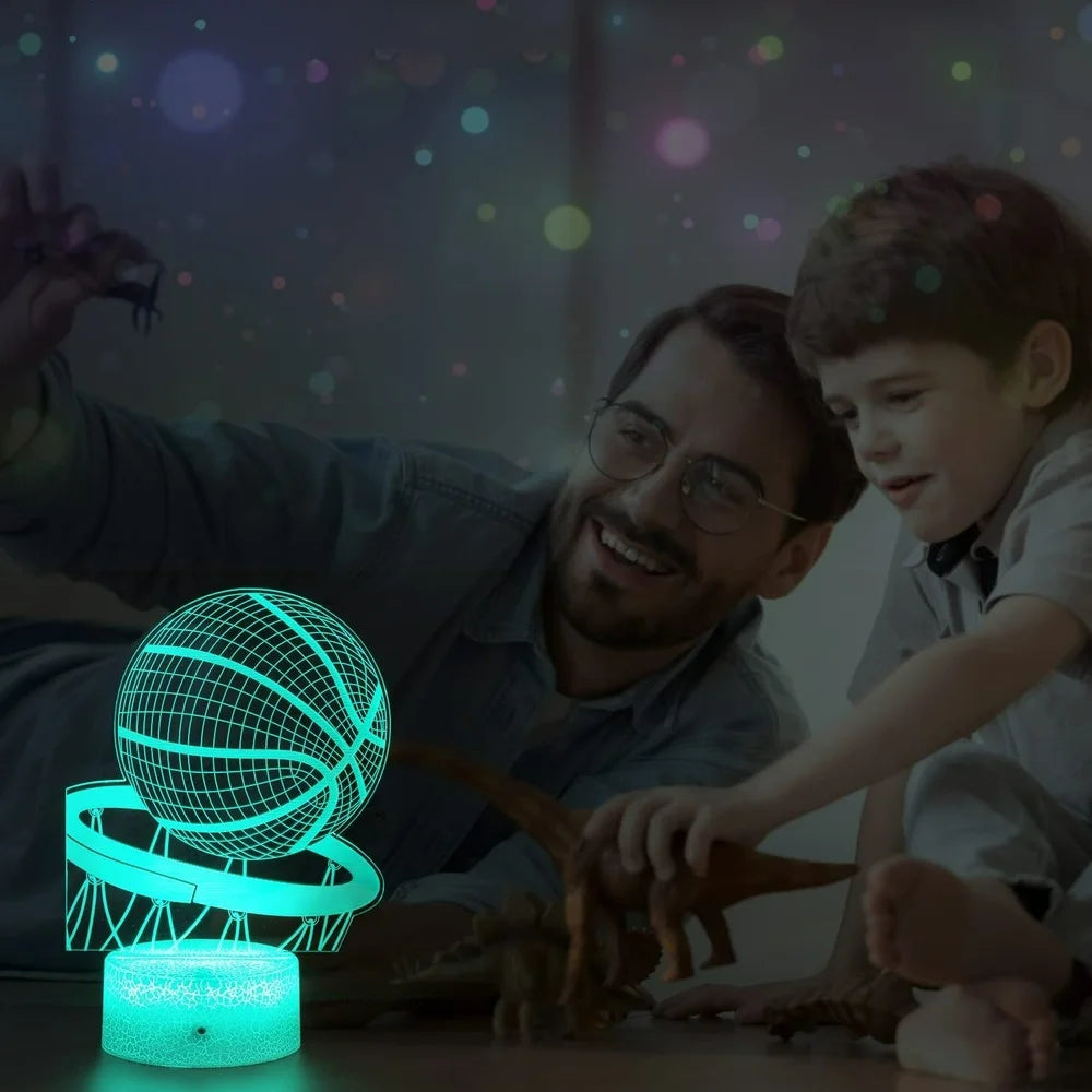 Basketball LED Lamp with Remote Control and Smart Touch