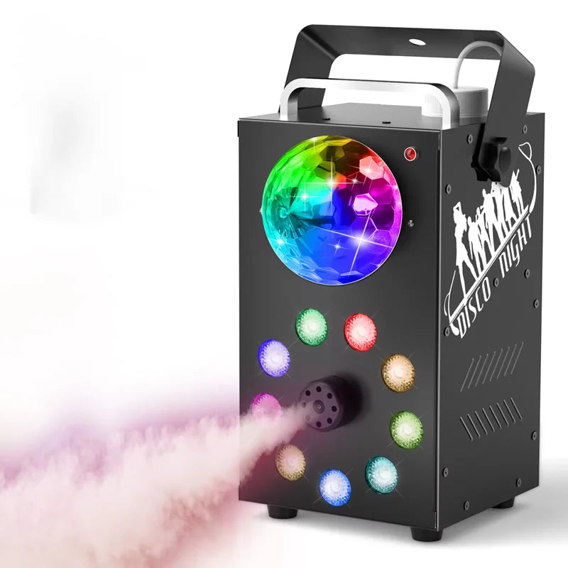 ๐ 700W Remote Control Fog Machine with RGB LED Lights โ Party & Event Essential ๐
Take your party or event to the next level with our powerful 700W Fog Machine with RGB 3-in-1 LED Lights. Perfect for clubs, weddings, concerts, bars, DJ setups, and stag
