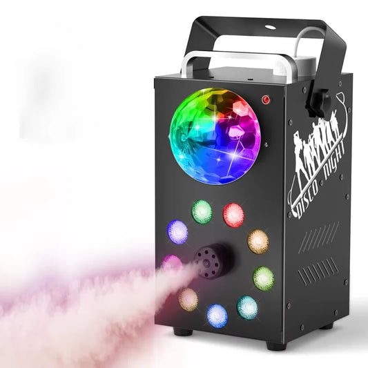 🎉 700W Remote Control Fog Machine with RGB LED Lights – Party & Event Essential 🎉
Take your party or event to the next level with our powerful 700W Fog Machine with RGB 3-in-1 LED Lights. Perfect for clubs, weddings, concerts, bars, DJ setups, and stag