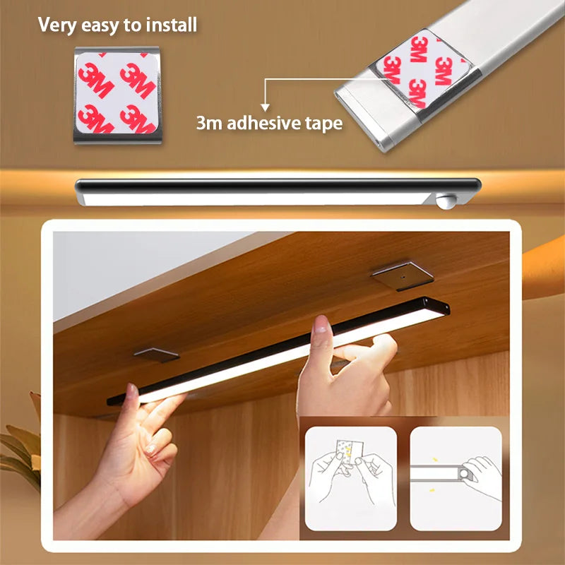 ✨ Ultra-Thin Rechargeable LED Smart Motion Sensor  Night Light ✨
