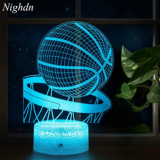 Basketball LED Lamp with Remote Control and Smart Touch