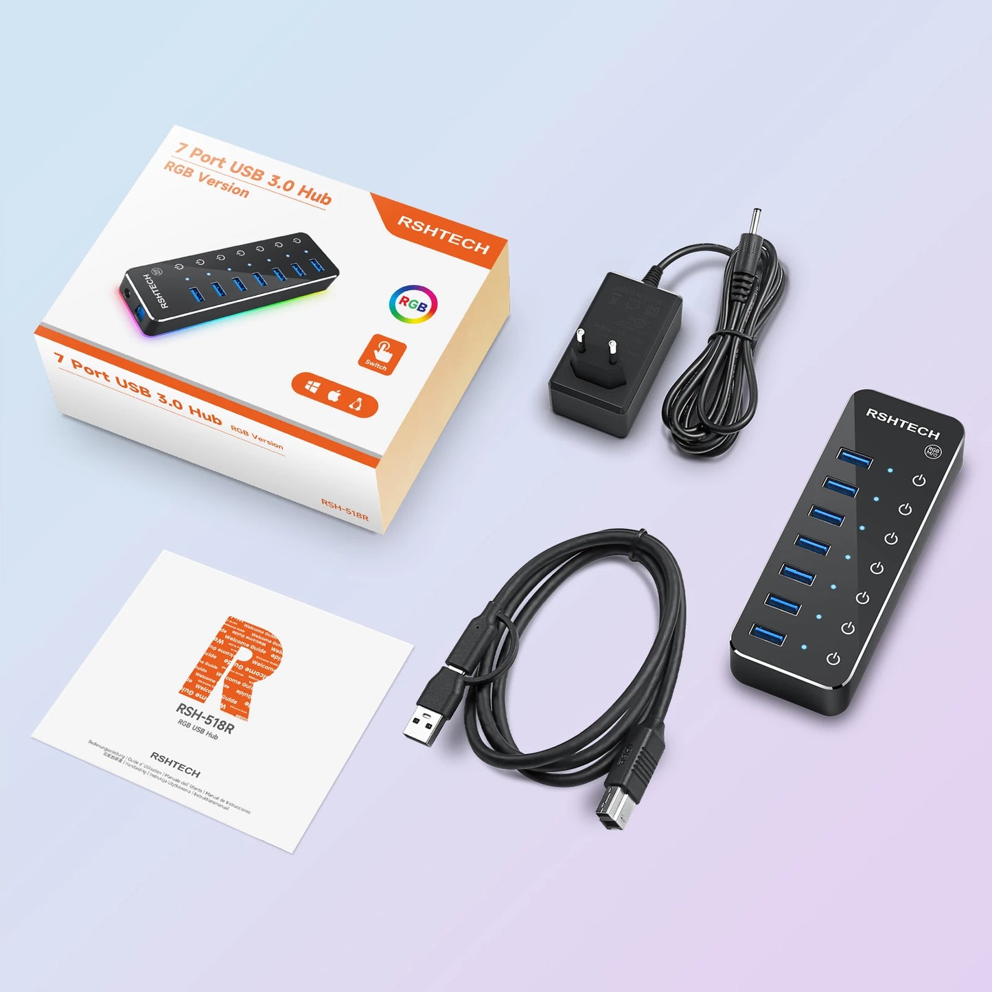 7 Port USB Hub