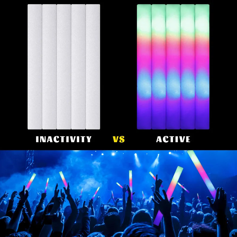 LED Glow Foam Sticks