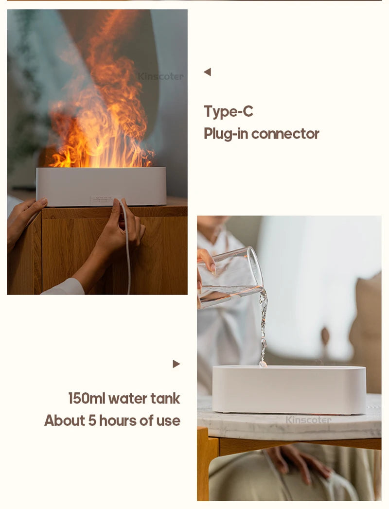 Flame Fire Night Light