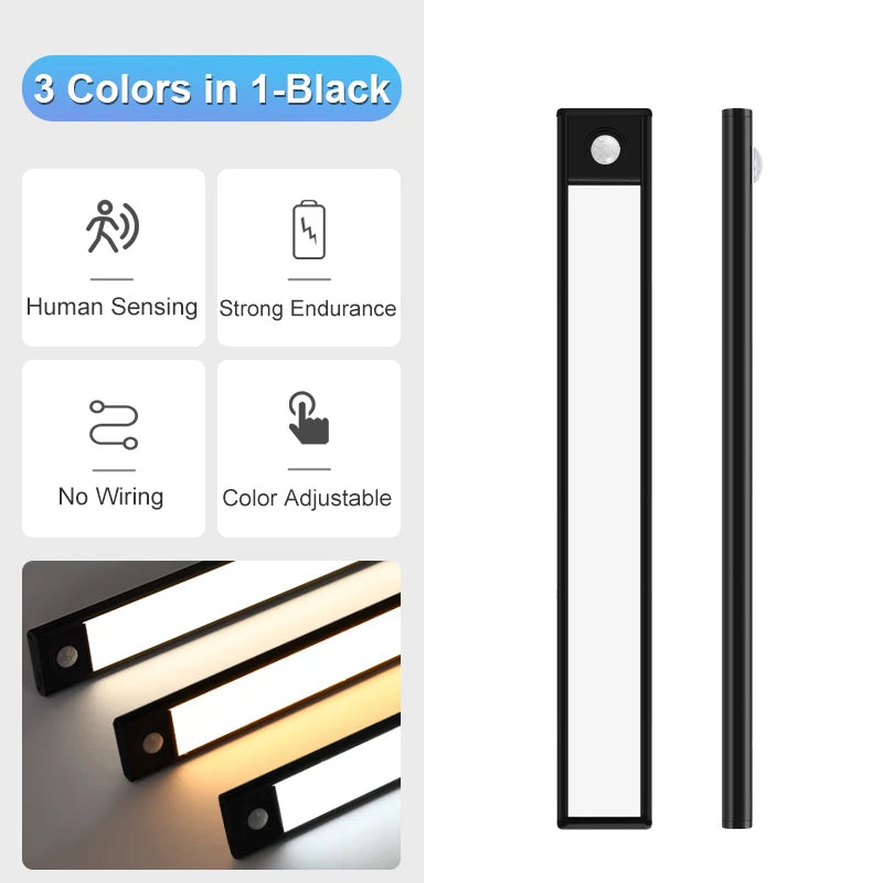 ✨ Ultra-Thin Rechargeable LED Smart Motion Sensor  Night Light ✨
