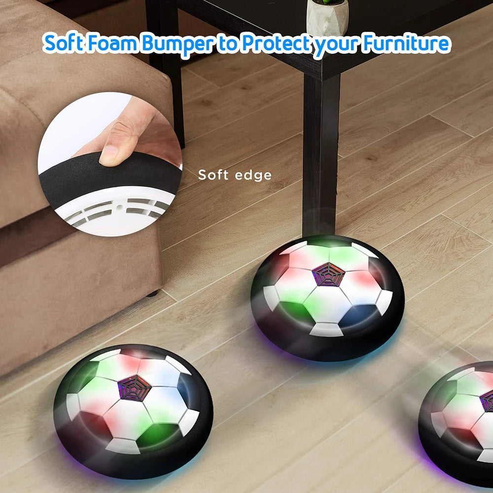 ⚽ Hover Soccer Ball with LED Lights & Music 🎶✨
Bring the excitement of soccer indoors and outdoors with this Electric Floating Football Toy – the perfect gift for kids who love fun, movement, and play!
🌟 Features:
Gliding Hover Design – Smoothly floa