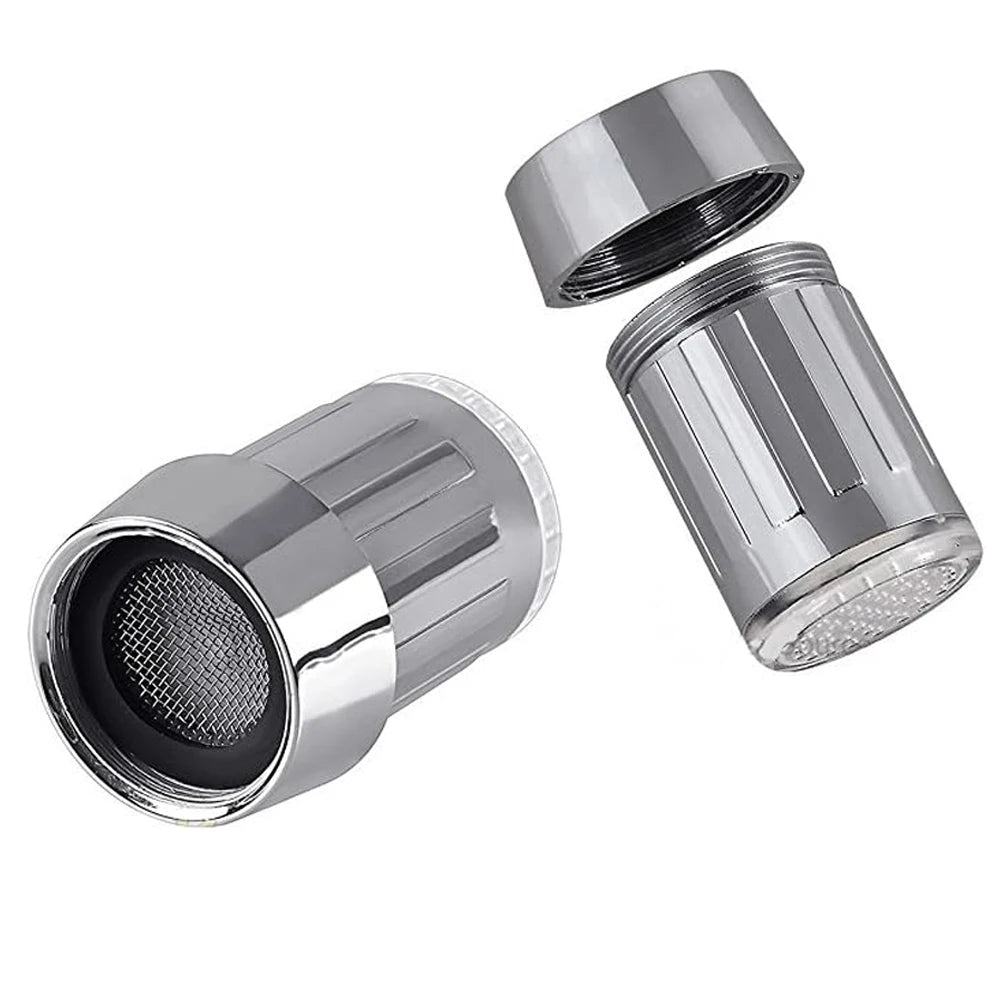 7-Color Change Automatically LED Faucet Head Glow Water Saving Stream Light Faucet Aerator Tap Nozzle for Kitchen Bathroom