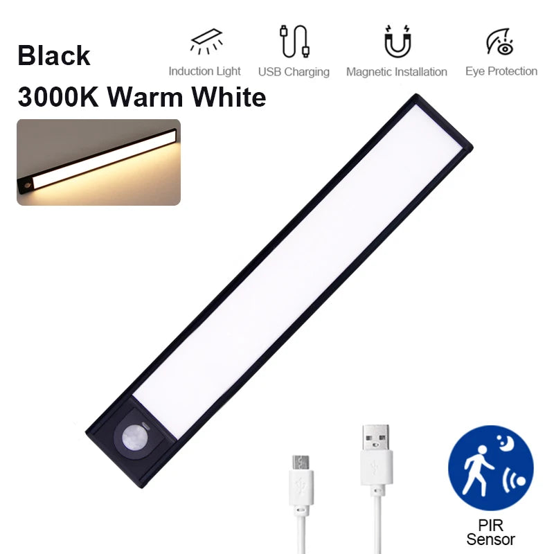 ✨ Ultra-Thin Rechargeable LED Smart Motion Sensor  Night Light ✨